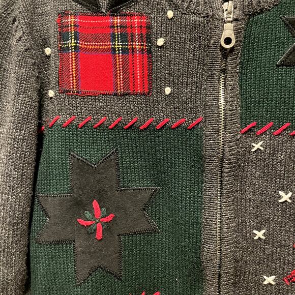 Christmas Sweater Grandma Cottagecore Crazy Horse Medium - Picture 4 of 7